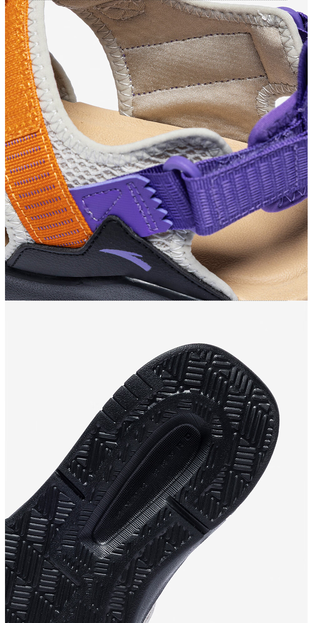 Anta Kids Boys Sandals 2026 Summer Non-Slip Breathable Open-Toe Beach Sandals A12626923 24